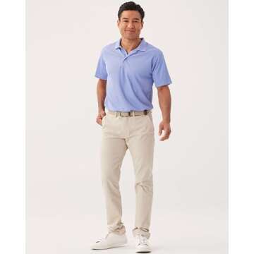 Real Essentials 3 Pack Mens Dry Dri Fit Polo Shirt Short Sleeve Golf Tennis Active Athletic Performance Work Sports Collared Business Casual Tee