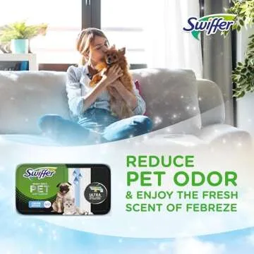 Swiffer Heavy Duty Wet Mopping Cloths for Hard Surface Floor Cleaning, Febreze Scented 10 Count