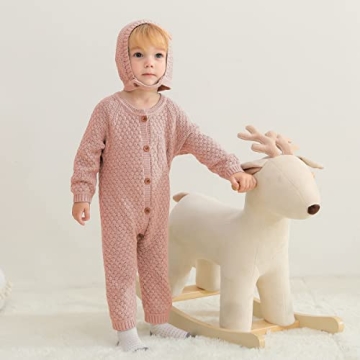 Stylish Cotton Baby Romper with Matching Hat for Newborns