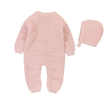 Stylish Cotton Baby Romper with Matching Hat for Newborns