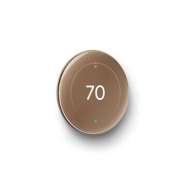 Google Nest Learning Thermostat (4th Gen, 2024) with Nest Temperature Sensor - Energy Saving Smart T...