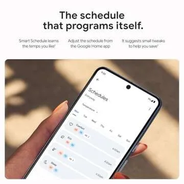 Google Nest Learning Thermostat (4th Gen, 2024) with Nest Temperature Sensor - Energy Saving Smart Thermostat with Adaptive Eco - Works with Alexa and Google Home App - Polished Gold