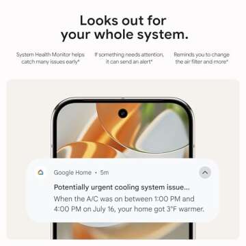 Google Nest Learning Thermostat (4th Gen, 2024) with Nest Temperature Sensor - Energy Saving Smart Thermostat with Adaptive Eco - Works with Alexa and Google Home App - Polished Gold