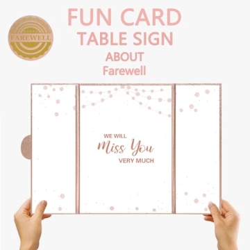Rose Gold Farewell Guest Book Alternative for Everyone