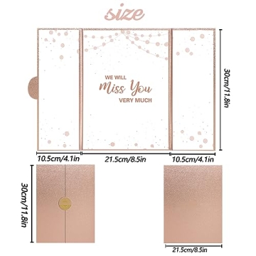 Rose Gold Farewell Guest Book Alternative for Everyone
