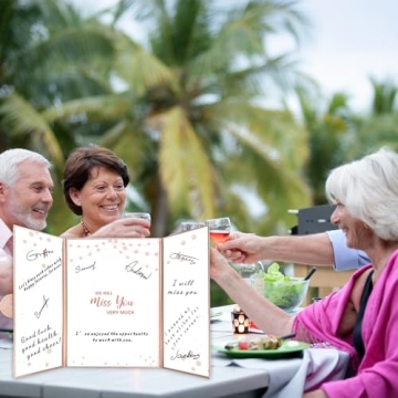 Rose Gold Farewell Guest Book Alternative for Everyone