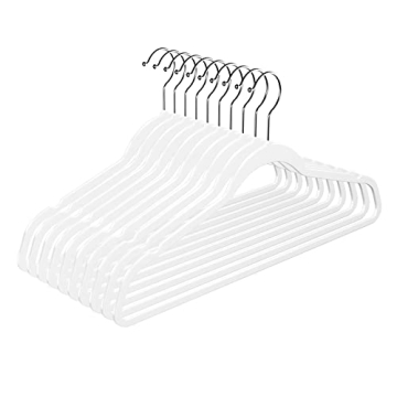 MOERKADA Hangers 50 Pack Non-Velvet Slim Plastic Hangers - Heavy Duty Space-Saving Closet Essentials