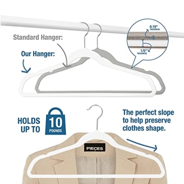 MOERKADA Hangers 50 Pack Slim Heavy Duty Space Saving