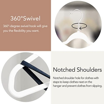 MOERKADA Hangers 50 Pack Slim Heavy Duty Space Saving