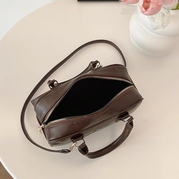 OEIPSMK Trendy Leather Crossbody Bag for Women