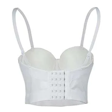 Stylish ELLACCI Floral Bustier Crop Top for Parties