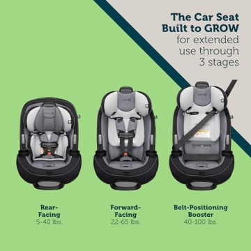 Safety 1st Grow and Go Convertible Car Seat for Safety