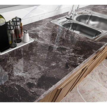 Livelynine Dark Marble Contact Paper for Stylish Renovations