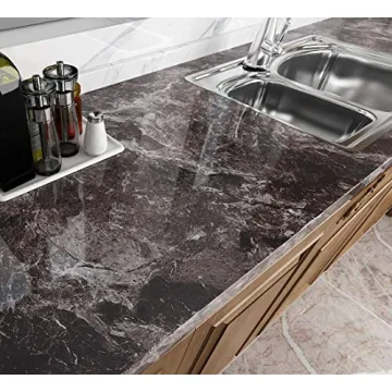 Livelynine Dark Marble Contact Paper for Stylish Renovations