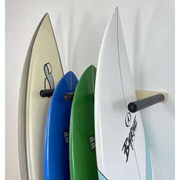 Vertical Surfboard Storage Rack for 4 Boards