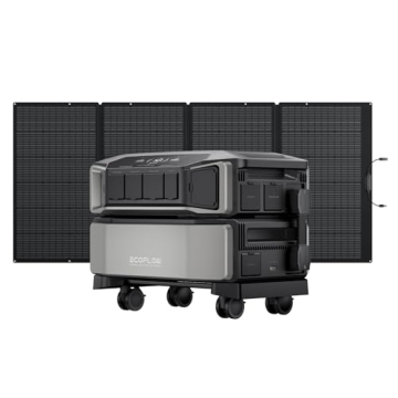 EF ECOFLOW Power Station 6144Wh DELTA Pro Ultra with 400W Portable Panel, 120/240V 7200W AC Output, ...