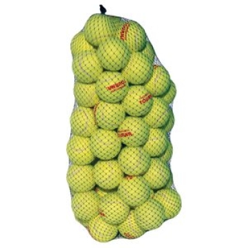 Tourna Pressureless Tennis Balls 60 Pack Durable Bounce