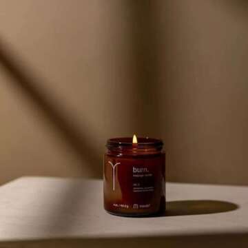 Maude Burn No. 3 - Jojoba Oil Massage Candle with Hydrating, Skin-Softening Soybean Oil - Massage Oi...