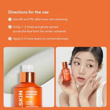 APRILSKIN Carrotene Clarifying Facial Serum | Vegan, Non-comedogenic | Blemish Clear, Dark Spot Corrector | Korea Skincare | Oily Skin, Sensitive Skin, Bumpy Skin | 1.25 fl.oz