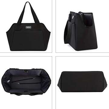 NOBLE DUCK Small Dog Carrier with Pockets, Portable Small Dog Cat Soft-Sided Carrier with Adjustable Safety Tether, Versatile Pet Purse for Subway/Shopping/Hiking/Traveling