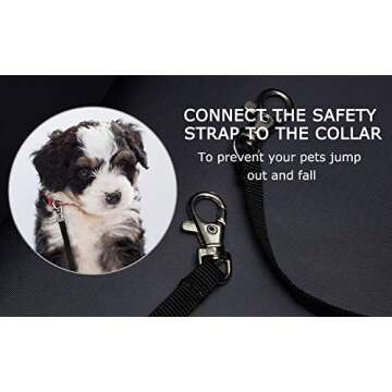 NOBLE DUCK Small Dog Carrier with Pockets, Portable Small Dog Cat Soft-Sided Carrier with Adjustable Safety Tether, Versatile Pet Purse for Subway/Shopping/Hiking/Traveling