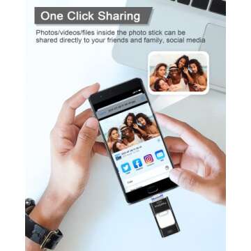 Sunany USB Flash Drive 512GB, Photo Stick Memory External Data Storage Thumb Drive Compatible for Phone, Pad, Android, PC and More Devices (Black)