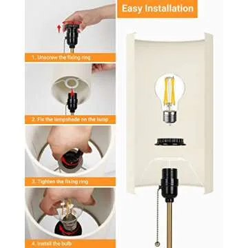 JUNNAI Bedside Table Lamp with Marble Base: Pull Chain Switch 3-Way Dimmable | Linen Fabric Shade & Golden Pole Small Nightstand Lamps 18.5 Inches for Bedrooms, Office, Dinning Room, Set of 2