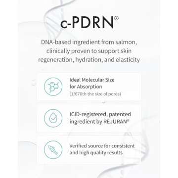 REJURAN® Turnover Ampoule, c-PDRN® - Anti-Aging Face Serum for Firmness, Radiance, and Youthful Skin. Korean Skin Care, Clinically Developed (1.01 fl oz)