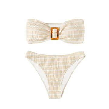 GORGLITTER Women's 2 Piece Striped Swimsuit - Chic & Comfortable