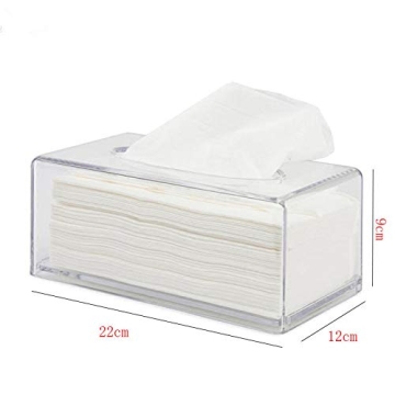 Clear Acrylic Facial Tissue Box Cover for Home Decor