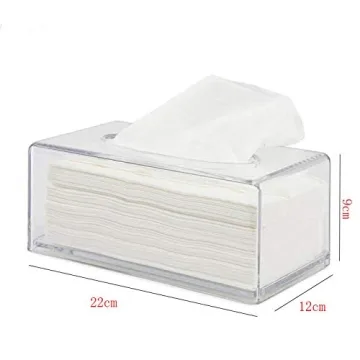 Clear Acrylic Facial Tissue Box Cover for Home Decor