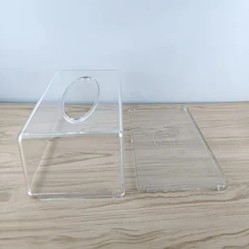 Clear Acrylic Facial Tissue Box Cover for Home Decor
