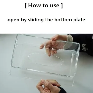 Clear Acrylic Facial Tissue Box Cover for Home Decor