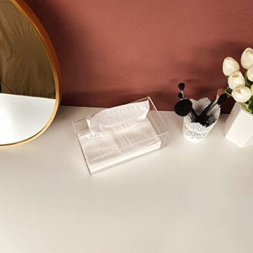 Clear Acrylic Facial Tissue Box Cover for Home Decor