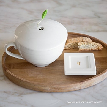 Elegant Tea Forte Bamboo Serving Tray for Home Decor