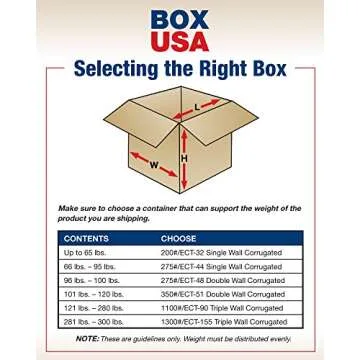 BOX USA 18 x 16 x 8 Corrugated Cardboard Boxes, Medium 18"L x 16"W x 8"H, Pack of 25 | Shipping, Pac...