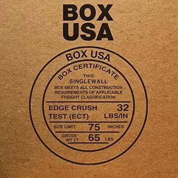 BOX USA 18 x 16 x 8 Corrugated Cardboard Boxes, Medium 18"L x 16"W x 8"H, Pack of 25 | Shipping, Packaging, Moving, Storage Box for Home or Business, Strong Wholesale Bulk Boxes