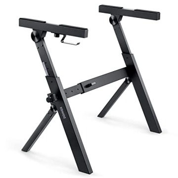 Donner Folding Keyboard Stand - Heavy-Duty Z-Style Portable Stand for Keyboards