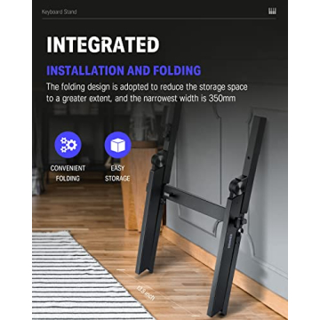 Donner DKS-100 Folding Keyboard Stand - Heavy-Duty & Adjustable