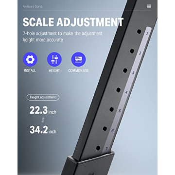 Donner DKS-100 Folding Keyboard Stand - Heavy-Duty & Adjustable