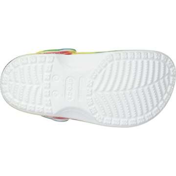Crocs unisex child Classic Tie Dye Clog, Multi, 6 Toddler