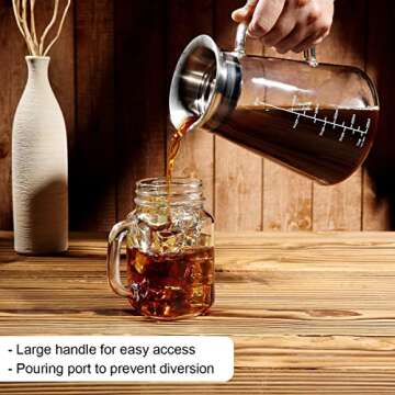 Aquach Airtight Cold Brew Coffee Maker - 51oz Durable Design