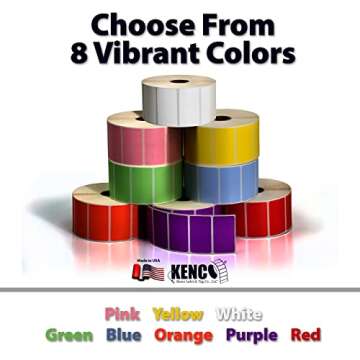 2.25" X 1.25" Direct Thermal Perforated Stickers Labels for Barcodes, Address, Consignment - Compati...