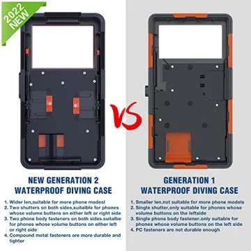 Universal Waterproof Phone Case for Snorkeling & Diving [50ft/15m] Underwater Photography Video Protection Case with Lanyard for iPhone 14/ 13/ 12/ 11/ Pro Max Samsung Galaxy LG Google etc