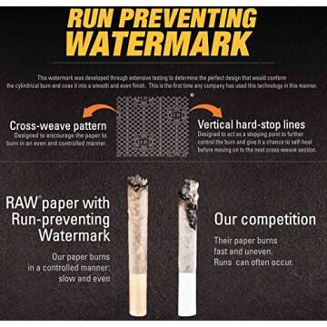 RAW Classic Natural Unrefined Pre Rolled Cones Cones Per Pack Brown Unscented, 20 Count