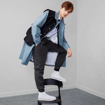 Yageyan Mens High Top Canvas Sneakers for Ultimate Comfort