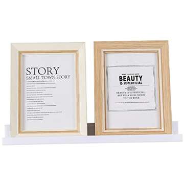 Sooyee 6 Pack Wall Shelves,15 Inch Floating Shelf Hanging Shelves for Wall Storage,Small Bookshelf,Kids Room Decor,Wall Mounted Shelves Display for Funko pop,Toy,Record,Vinyl,Picture,Book,White