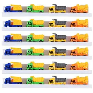 Sooyee 6 Pack Wall Shelves,15 Inch Floating Shelf Hanging Shelves for Wall Storage,Small Bookshelf,Kids Room Decor,Wall Mounted Shelves Display for Funko pop,Toy,Record,Vinyl,Picture,Book,White