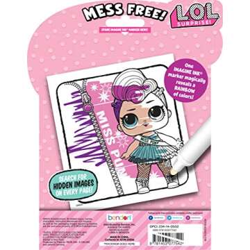 Bendon LOL Surprise 24-Page Imagine Ink Magic Pictures Activity Book