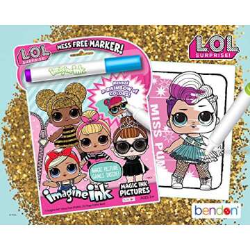 Bendon LOL Surprise 24-Page Imagine Ink Magic Pictures Activity Book